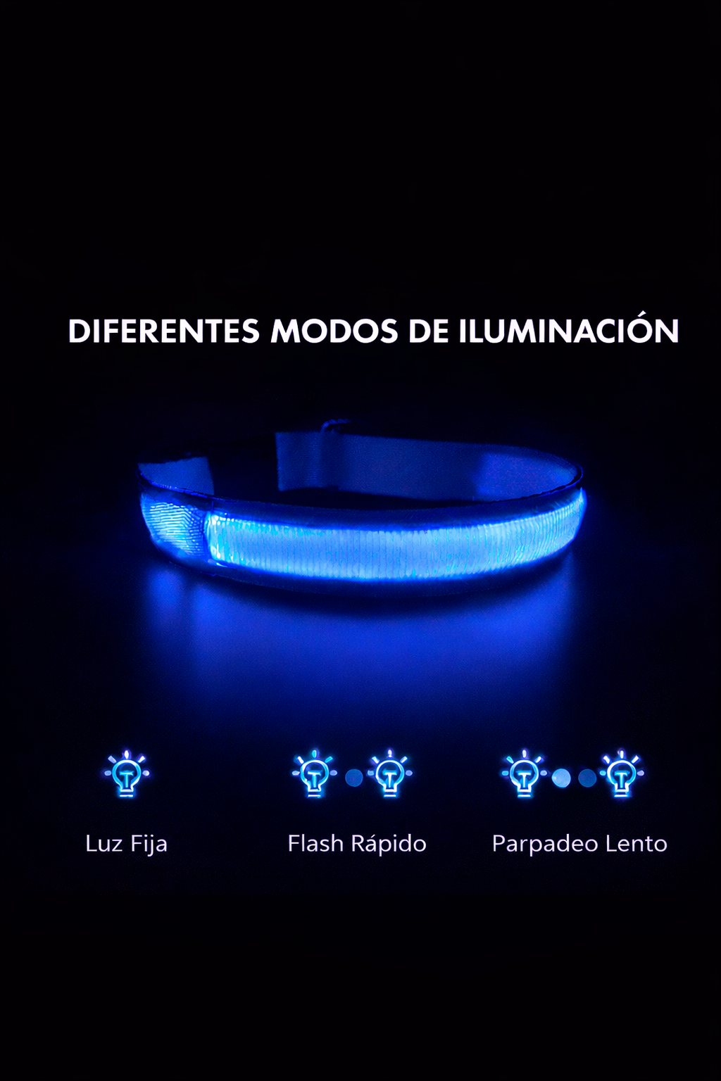 SafeGlow™ – Collar LED Protector Nocturno para Perros